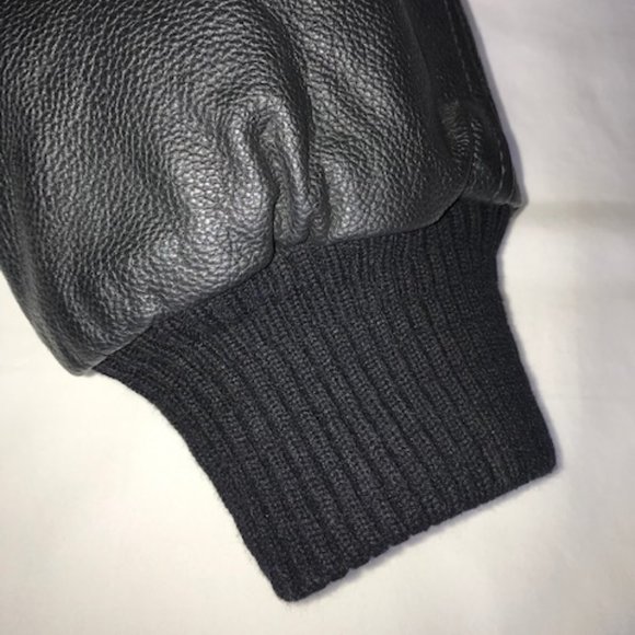 KCSM stadium jacket, wool blend and leather M/L - Picture 7 of 14